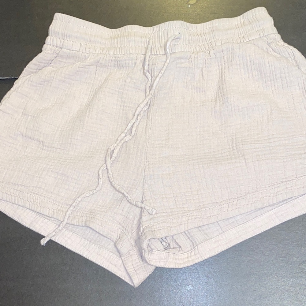 H&M Small Women's Cream Cotton Shorts